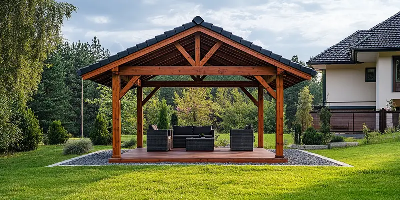 Jak zabudować ściany altany ogrodowej?