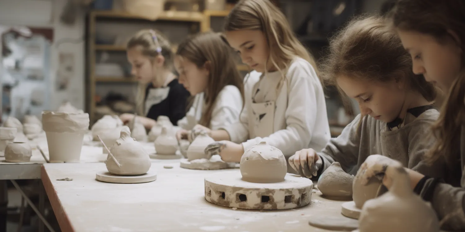 Sprzęt na warsztatach z ceramiki