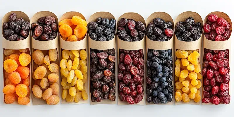 Ile cukru maja suszone owoce?